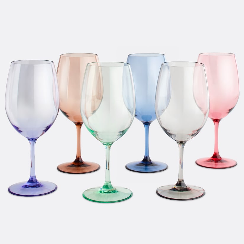 Wine Enthusiast Brilliance! Shatterproof Outdoor Wine Glasses (Set of 6)