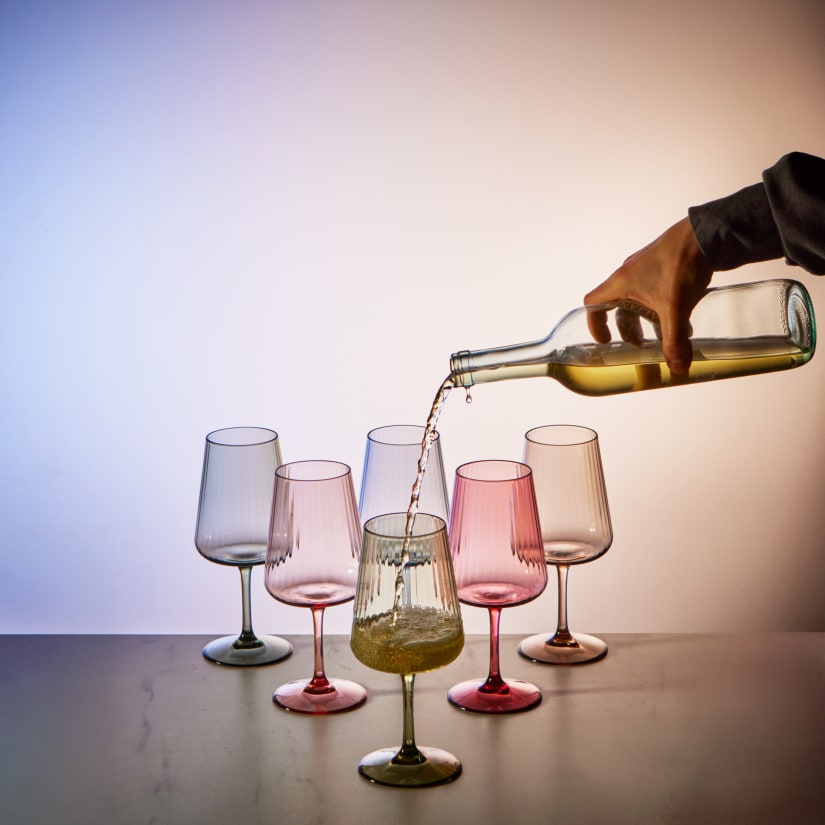 Brilliance! Shatterproof Tritan Fluted Outdoor Wine Glasses