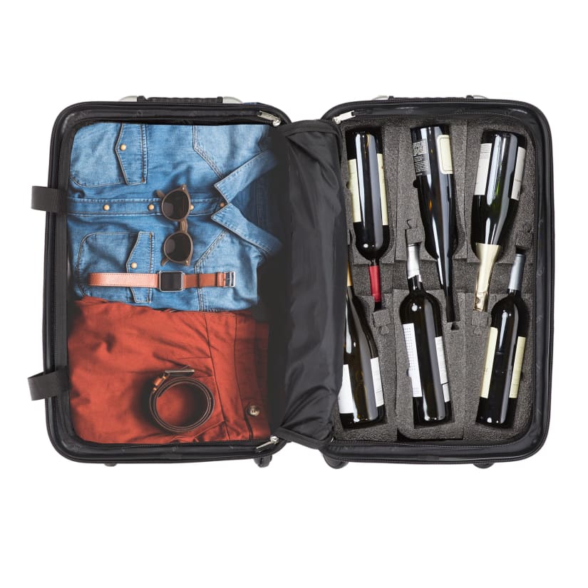 VinGardeValise Grande 12-Bottle Wine Suitcase