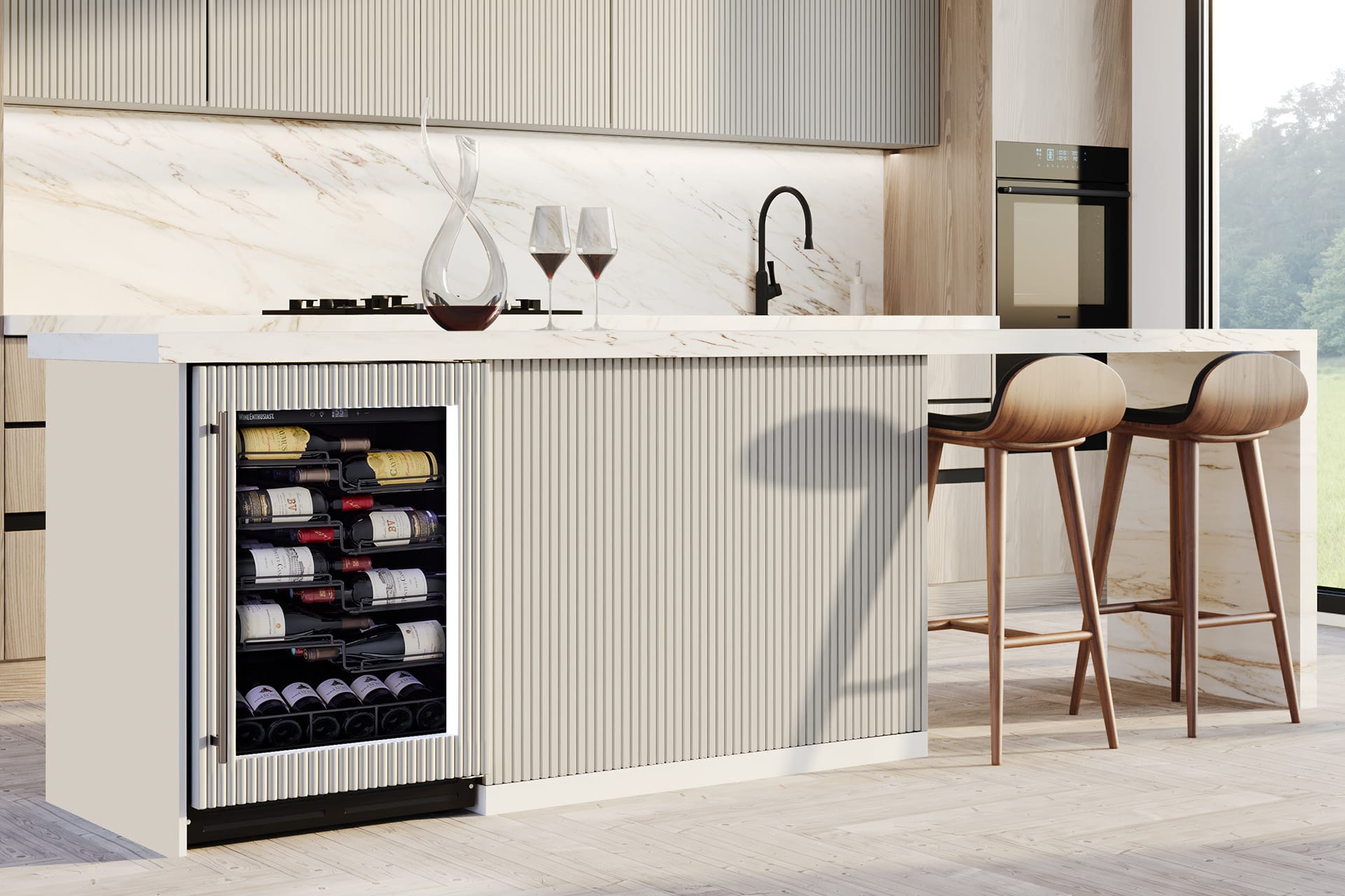 How to Measure Your Space for a Built-In Wine Cooler