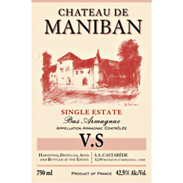 Château de Maniban V.S Single Estate Bas Armagnac Rating and