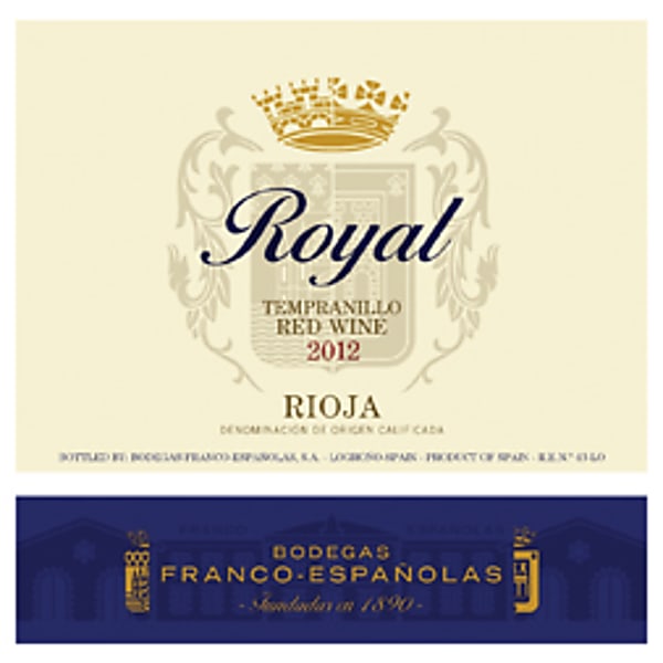 Bodegas Franco-Españolas 2012 Royal Red (Rioja) Rating and Review ...