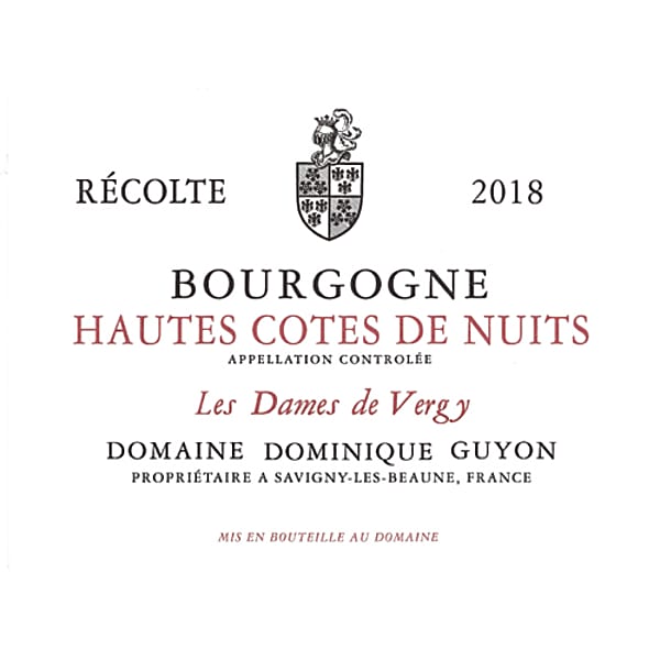 Domaine Dominique Guyon 2019 Les Dames de Vergy (Bourgogne Hautes