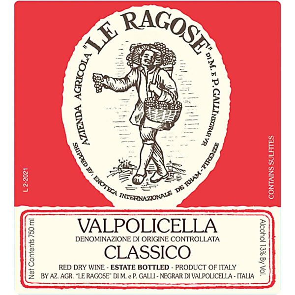 Le Ragose 2017 Corvina Blend (Amarone della Valpolicella Classico ...