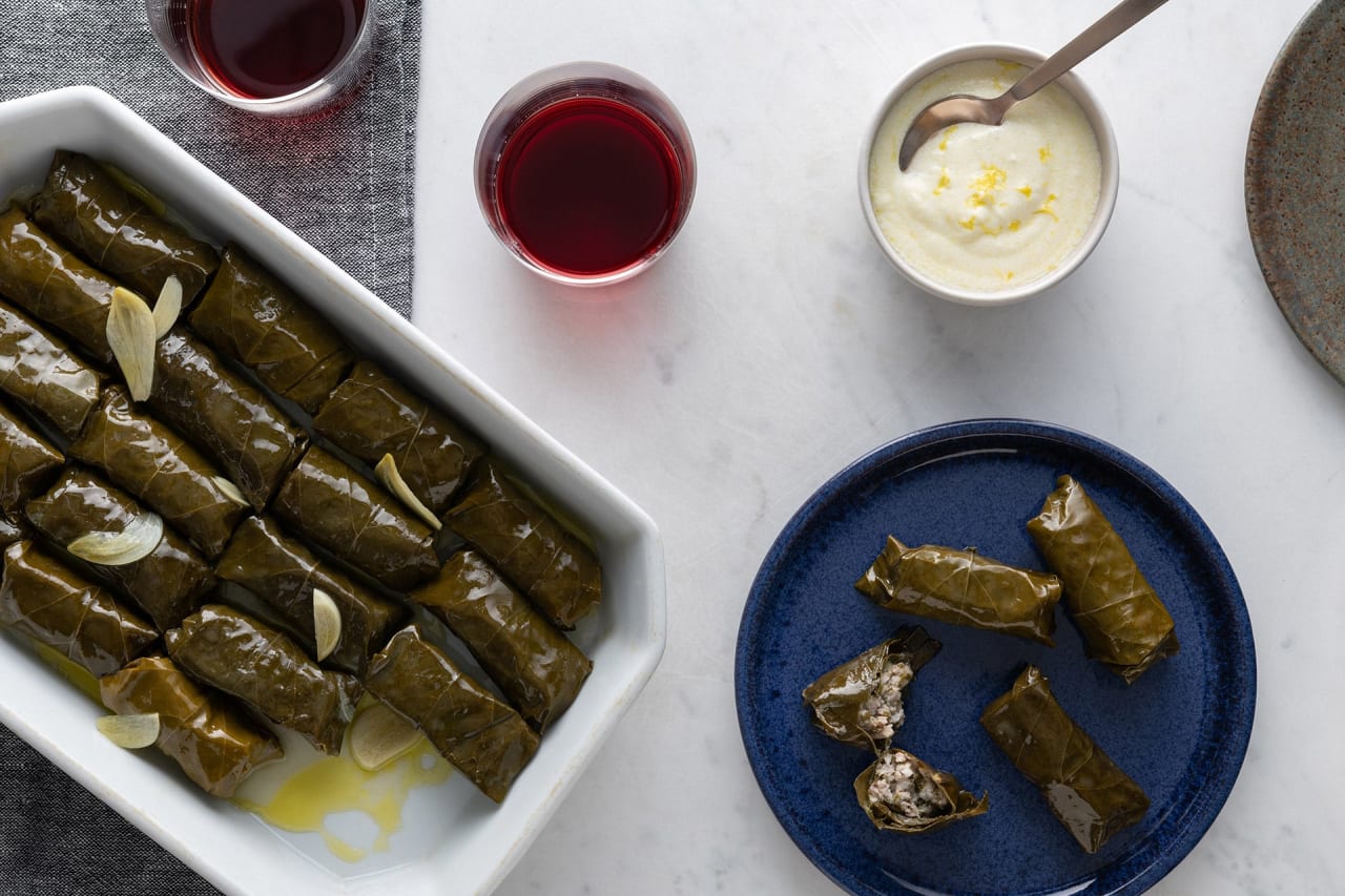 Pork Stuffed Grape Leaf Wraps Wine Enthusiast