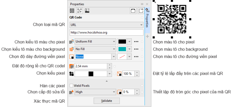 Hướng dẫn tạo và chỉnh sửa QR code trong CorelDRAW