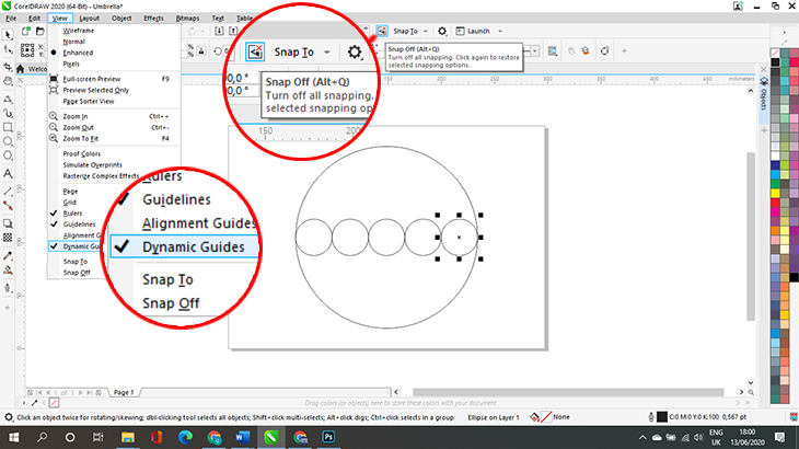 vẽ cái ô trong CorelDRAW