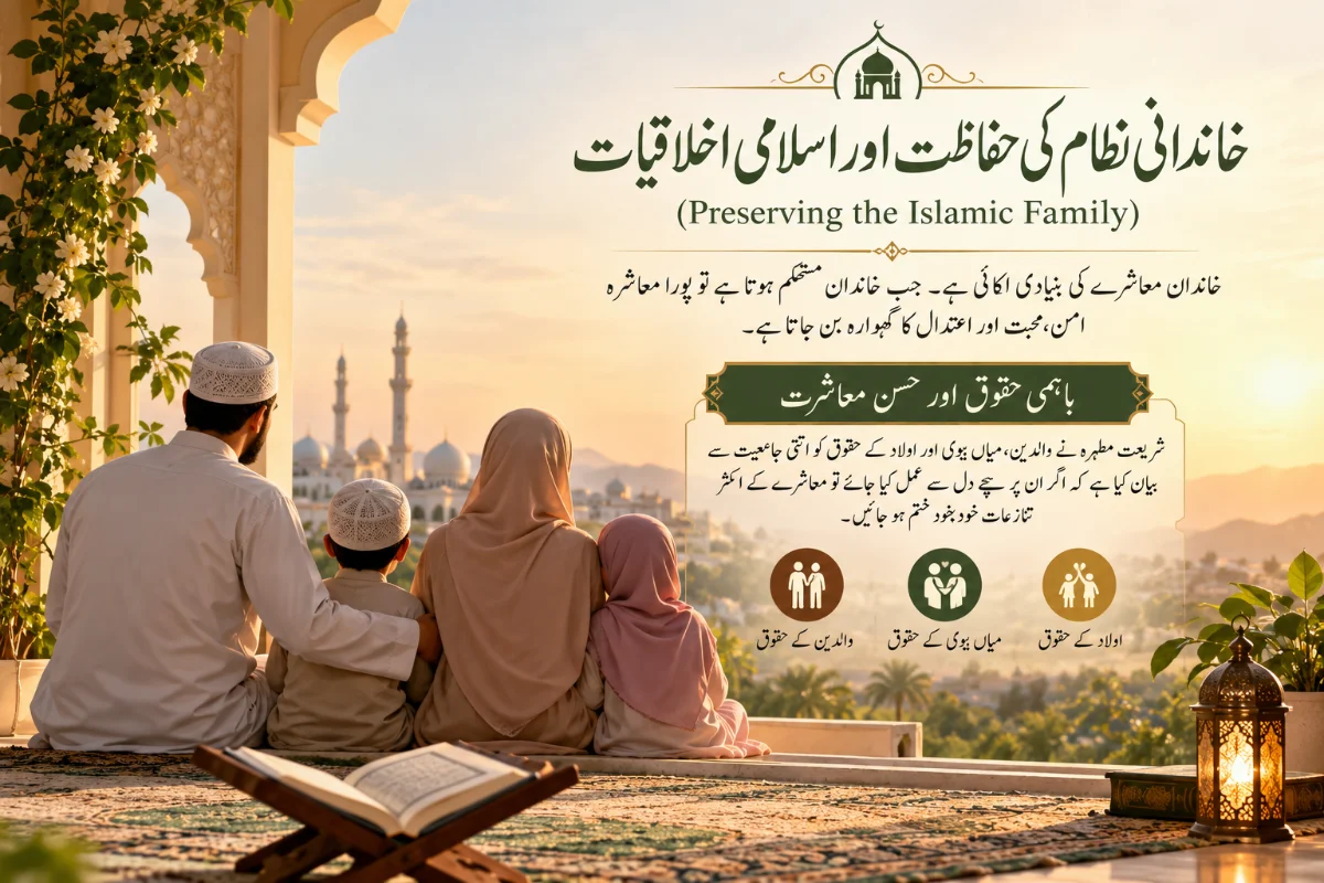 خاندانی نظام کی حفاظت اور اسلامی اخلاقیات (Preserving the Islamic Family)
