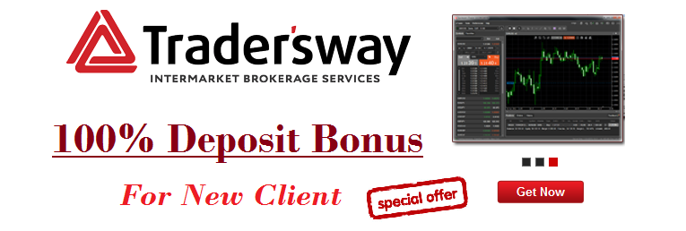 100% Deposit Bonus; Trader; s; Way, traders way bonus.