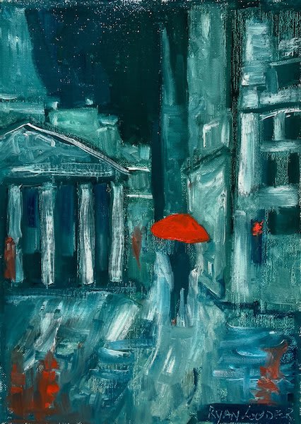 londres en la lluvia