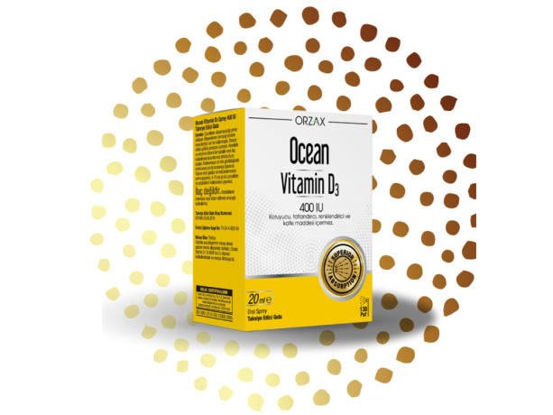 ocean d vitamini şişesi ve kutusu