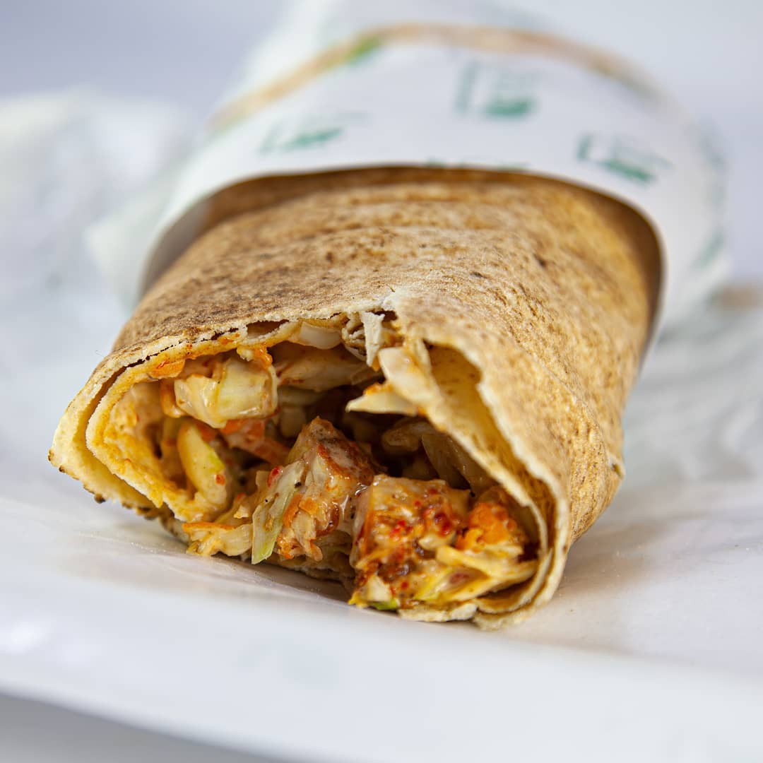 Goat meat shawarma