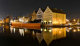 Azamara Club Cruises Vistula River in historic city Gdansk Poland