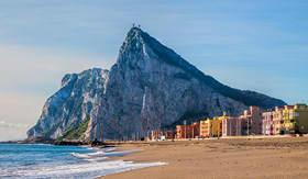 Azamara view to the Rock of Gibraltar