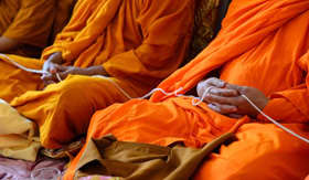 Buddhist monks in Myanmar
