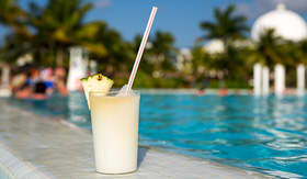 Carnival Cruise Lines pinacolada tropical drink