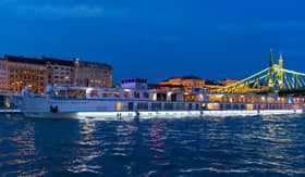 Crystal River Cruises Ship at Night