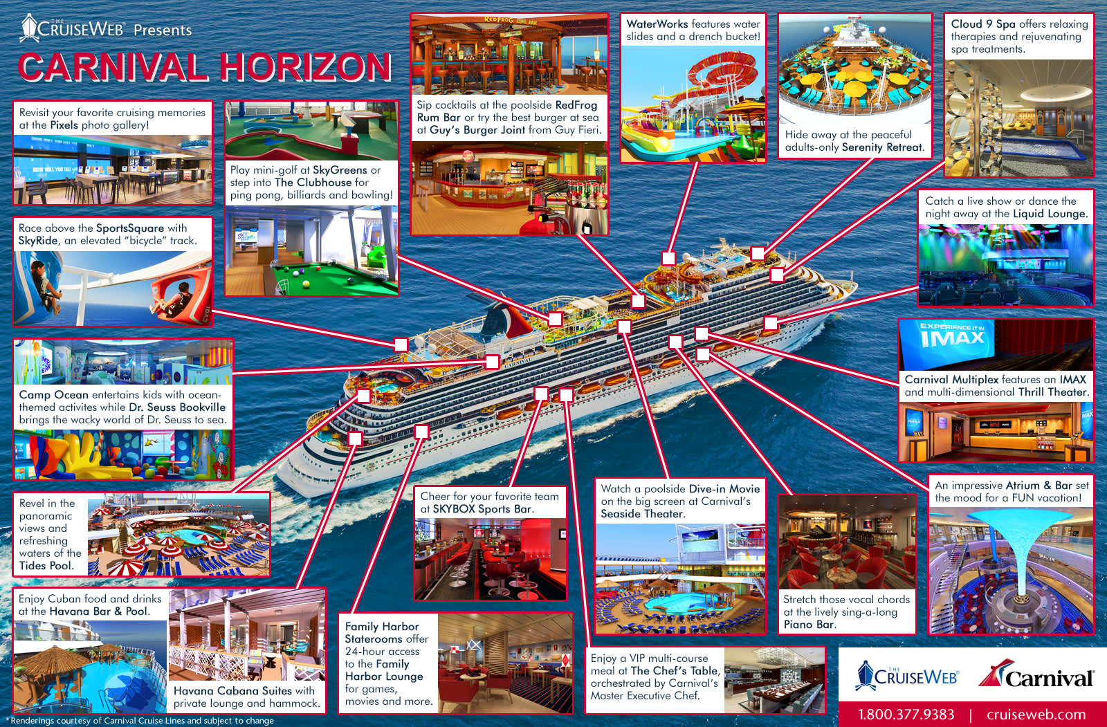 Carnival Horizon Cruise Ship, 2024, 2025 and 2026 Carnival Horizon