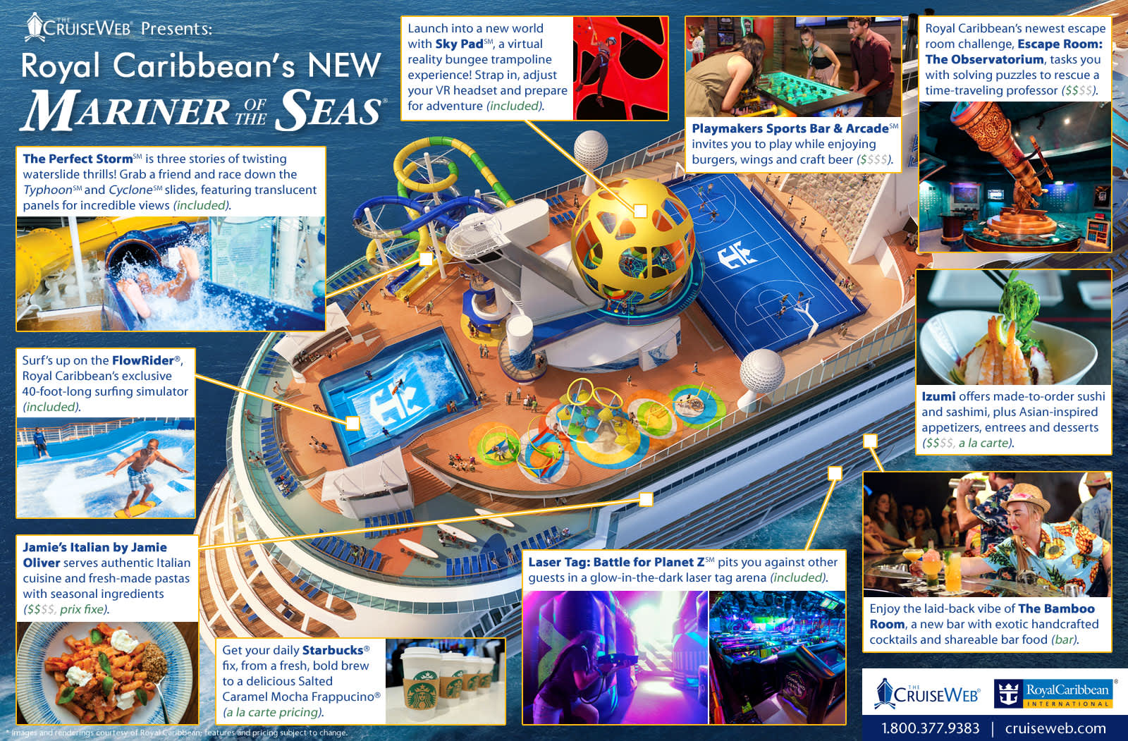 Royal Caribbean's Mariner of the Seas Cruise Ship, 2023, 2024 and 2025 