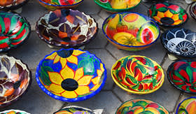 Holland America Line beautiful decorated mexican bowls