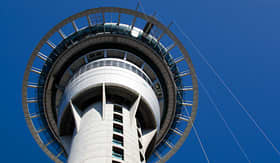 Holland America Line Sky Tower in Auckland southern hemisphere