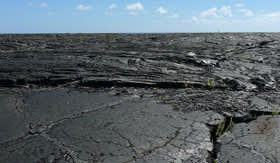 Lava field in Hawaii