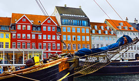 Norwegian Cruise Line Colorful houses in Copenhagen, Denmark