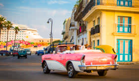 Vintage car in Havana, Cuba