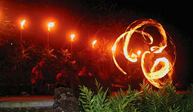 Norwegian Cruise Line Hawaii luau fire dance