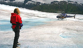 Norwegian Cruise Line helicopter trek on Mendenhall Glacier