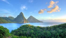 St. Lucia scenery and mountains