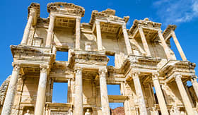 Norwegian Cruise Line Library of Celsus in Ephesus Turkey