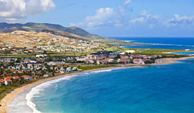 Norwegian Cruise Line overhead view of Resort City in St. Kitts