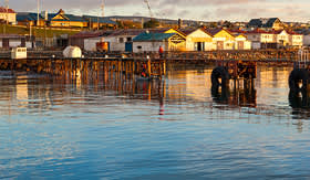 Norwegian Cruise Line Punta Arenas cityscape,Chile