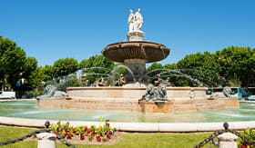 Nowegian Cuise Line fountain in Aix-en Provence France