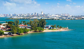 Princess Cruises landscape view of city of San Juan Puerto Rico