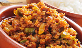 Princess Cruises Picadillo a traditional dish in many Latin American countries served with rice