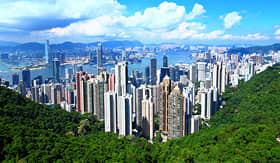 Aerial view of Hong Kong