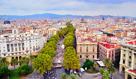 Las Ramblas in Barcelona, Spain