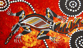 Royal Caribbean aboriginal style artwork Australia