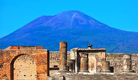 Royal Caribbean Mount Vesuvius above Pompeii, Italy