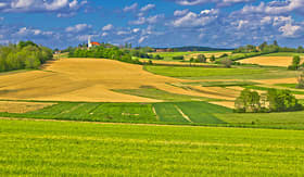 Royal Caribbean rolling hills and fields of Croatian countryside