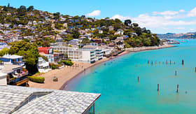 Royal Caribbean Sausalito waterfront of San Francisco Bay, California