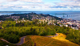 Royal Caribbean view from Astoria, Oregon