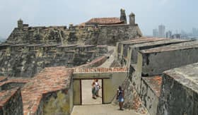 Castle of San Felipe in Cartagena, Colombia