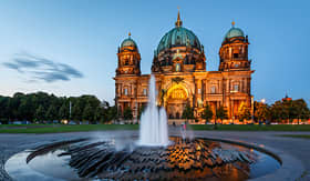 Seabourn Berlin Cathedral Berliner Dom and fountain Germany