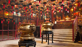 Seabourn interior of the man Mo Temple Hong Kong