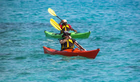 Kayaking in Boston Bay, Australia