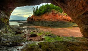 Silversea Cruises Bay of Fundy at St. Martins, New Brunswick, Canada