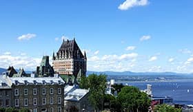 Quebec City and St. Lawrence River